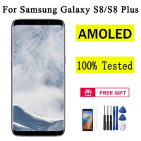AUMOOK 100% Tested LCD For Samsung Galaxy S8 Plus LCD Display With Frame AMOLED For S8 S8+ LCD Screen Display Repair Parts