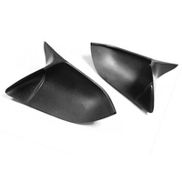 Rearview Side Mirror Covers Cap For Tesla Model 3 M Style Dry Matte Carbon Fiber Sticker Add On Casing Shell