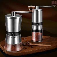 Manual Coffee Grinder Stainless Steel Handheld Coffee Machine Multifunctional Coffee Grinder Portable Bean Grinder
