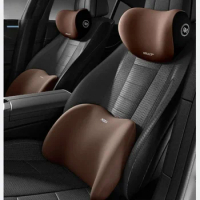 Car Pillow Headrest Neck Pillow Memory Foam Cervical Lumbar Support Car Headrest Back Pad Back Pillow Office Car Interior Acces