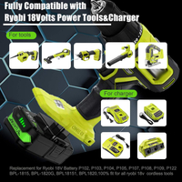 2Pack 4.0Ah Replacement for Ryobi 18V Battery Lithium Compatible with Ryobi 18 Volt Battery ONE+ Plu
