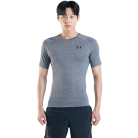 【UNDER ARMOUR】UA 男 HG Armour緊身短袖T-Shirt_1361518-090(灰色)