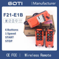 Sales Promotion F21-E1B 2T1R Industrial Crane Remote Control UTING Wireless Controller 6 Single Speed for Crane Hoist