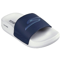 Skechers Hyper Slide [140448NVY] 女 涼拖鞋 健走 休閒 輕便 輕量 耐磨 深藍 白