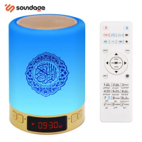 Islamic Wireless Portable Quran Speaker LED Night Light Koran Lamp With AZAN Clock Mp3 Player Muslim Gift Veilleuse Coranique