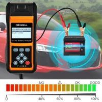FOXWELL BT780 12V Battery Tester 0-1000A Car AGM GEL EBP Batteries Analyzer Built-in Printer car accessories battery monitor