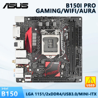 เมนบอร์ด  B150I PRO GAMING/WiFi/AURA In B150 -ITX LGA 1151 รองรับ CPU Core i3-6300 7300 6500 7500 77