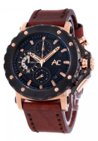 Alexandre Christie ALEXANDRE CHRISTIE COLLECTION AC 9205 ROSEGOLD BROWN LEATHER MCLBRBA