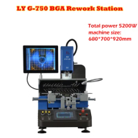 LY G750 5200W 220V Automatic Rework Reballing Station Align System for Mobile Phone Laptops Game Consoles BGA Chip Repairing Kit