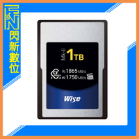 搶券最高折320｜Wise 裕拓 CFexpress 4.0 Type A Mk-II 記憶卡(1TB) (讀:1865 MB/s、寫:1750 MB/s)公司貨