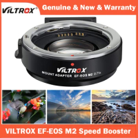 Viltrox EF-EOS M2 EF-M Lens Adapter 0.71x Focal Reducer Speed Booster Adapter for Canon EF Lens to EOS M Camera M50 M5 M6 M200