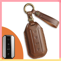 คลังสินค้า Cowhide หนังกุญแจรถสําหรับ chery jaecoo5 Jaecoo J5 Jaecoo 5 EV key Holder พวงกุญแจรถ Acce
