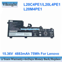 Genuine 15.36V 4883mAh 75Wh L20L4PE1 Battery L20C4PE1 L20M4PE1 For Lenovo IdeaPad 5 Pro 16ACH6 16IHU6 82L5 82L9 82L3 Series