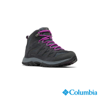 Columbia 哥倫比亞官方旗艦 女款-CRESTWOOD™Omni-Tech防水高筒登山鞋-黑灰色(UBK53710BY/HF)