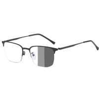 【Quinta】UV400漸進多焦點防藍光老花眼鏡(智能變色、抗紫外線、經典框型-QTPM02B)