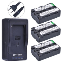 3Packs NP-FM500H Battery + LED Ultra Fast Charger for Sony DSLR-A350 A450 A500 A550 A560 A580 A700 A850 A900 A57 A58 A65 A77 A99