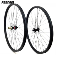 Rueda Mtb 29er/27.5inch 27mm Wide Rim Carbon Clincher Mountain Bike Disc Brake Wheel Tookless Tubeless XC Quick Release Wheelset
