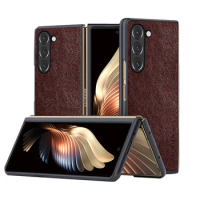 Luxury Leather Case for Samsung Galaxy Z Fold 5 4 3 Business solid color Soft TUP&amp;Hard PC cover for Samsung Galaxy Z Fold5 case