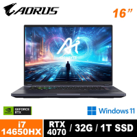 技嘉 AORUS 16X AKG 16吋電競筆電 (i7-14650HX/RTX4060/165Hz/32G/1TB SSD/Win11 Home/QHD)