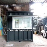 Booth Stand Gerobak Container 2x1.5x2.5 knockdown modular