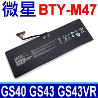 MSI 微星 BTY-M47 電池 GS40 6QE 6QD GS43 GS43VR 6RE MS-14A2 MS-14A3