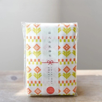 [日本製]BISQUE /青森縣 津輕 /KOGIN系列 紗抹布  (花朵/橙)
