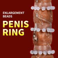 3Pcs/Lot Beads Penis Sleeve/Cover/Extender Cock Enlargement Cockring Male Masturbator Man Dickies Nozzle For Men