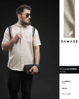 SAMASE Kemko Shoulder Stripe U145P Kemeja Koko Baju Koko Muslim Pria Dewasa Lengan Pendek