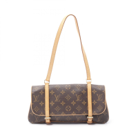 【二手名牌BRAND OFF】LOUIS VUITTON LV 路易威登 棕色 原花 帆布 Marelle 肩背包 M51157