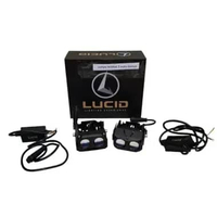 Lampu led tembak 2 mata lampu led mini projector 2 mata with demon lucid pro II