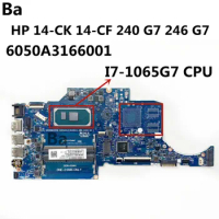 For HP 14-CK 14-CF 240 G7 246 G7 Laptop Motherboard TPN-I131 6050A3166001 CPU I7-1065G7 100% Working