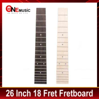 Maple Fretboard Rosewood Ukulele Fingerboard for 26 Inch Tenor Ukulele with 3mm Dot 18 Fret Fretboard UK Parts