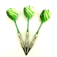 3 pieces / set of professional darts 18g green soft tip darts aluminum alloy darts throwing game