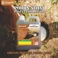 Greenix Pupuk Booster Pohon Karet Organik — Pupuk Organik Cair Penderas Getah Karet Mengatasi Mati G