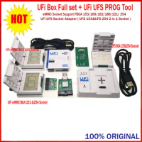 2024 Original New UFI Box /UFi UFS-Prog / UFS 2 in 1 Socket(UFS BGA 153/254)UFi Box Support eMMC FBGA 153/169/162/186/221/254