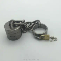 Stainless steel metal heavy pendant rings chastity locks chastity belt alternative toys adult products