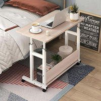 床邊桌 電腦台式家用桌行動書桌臥室升降床邊桌租房簡約長方形寫字小桌子