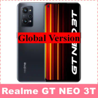 Global Version(RU) Realme GT NEO 3T Snapdragon 870 5G 6.62Inch 120HZ AMOLED 64MP Camera Smartphone 80W 5000mAh Battery