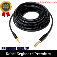 KABEL JACK CONVERTE 3.5 TO 6.5 GITAR KEYBOARD BASS 5METER HIGH QUALITY - HOPE ONE