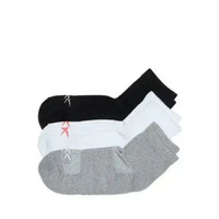 Reebok Women Sportswear Socks 3P Alifa Ankle Kaos Kaki Wanita [REESSE3WA247] - Melange/Black/White