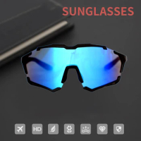Sports Glasses Men's Running Cycling Sunglasses Women Polarized Outdoor UV 400 Protective Fashion Safety Integrated Lenses