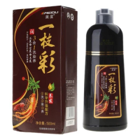 Instant Hair Dye Shampoo for Black Hair Herbal Extract Shampoo Hair Color Shampoo Black in Minutes Long Lasting Black