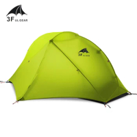 3F UL GEAR Oudoor Ultralight 1 Person Camping Tent 3/4 Season Professional 210T Nylon Silicon Tent Para Camping Foot Print