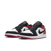 【NIKE 耐吉】休閒鞋 男鞋 運動鞋 喬丹 AJ AIR JORDAN 1 LOW SE 黑白紅 IB8971-106