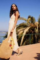 DeFacto Floral Chiffon Sleeveless Maxi Dress E8343Ax25Sp