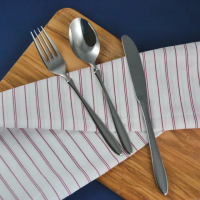 【SALUS】日本製 曲線柄餐具-抹刀 葡萄柚匙(餐具 不鏽鋼 刀子 叉子 湯匙 下午茶 茶具)