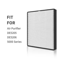 Air Purifier Filter Replacement For HEPA Filter FY1119 For Philips DE5205 DE5206 5000 Series 280*255*43mm
