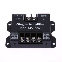 DC 5V-12V 30A Led Signal Amplifier Dimmer Led Signal Booster Signal Repeater Monochromatic Led Strip Signal Extender