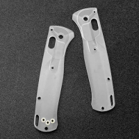 A Pair Custom Acrylic Knife Shank DIY Tool Scales for Benchmade Bugout 535 Knife Grip Upgrade Equipment Transparent Case