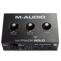 M-AUDIO M-Track SOLO professional sound card 2-Channel USB recording interface with Crystal Preamp f